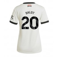 Billiga Manchester United Diogo Dalot #20 Tredje fotbollskläder Dam 2024-25 Kortärmad